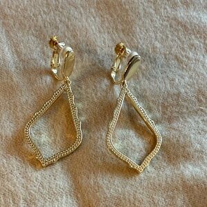 Kendra Scott Sophia Drop Earrings Clip On Gold